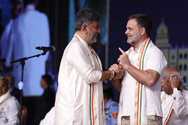 Rahul Gandhi Congratulates D.K. Shivakumar Government, Says Karnataka People’s Trust Is Congress’ Greatest Responsibility