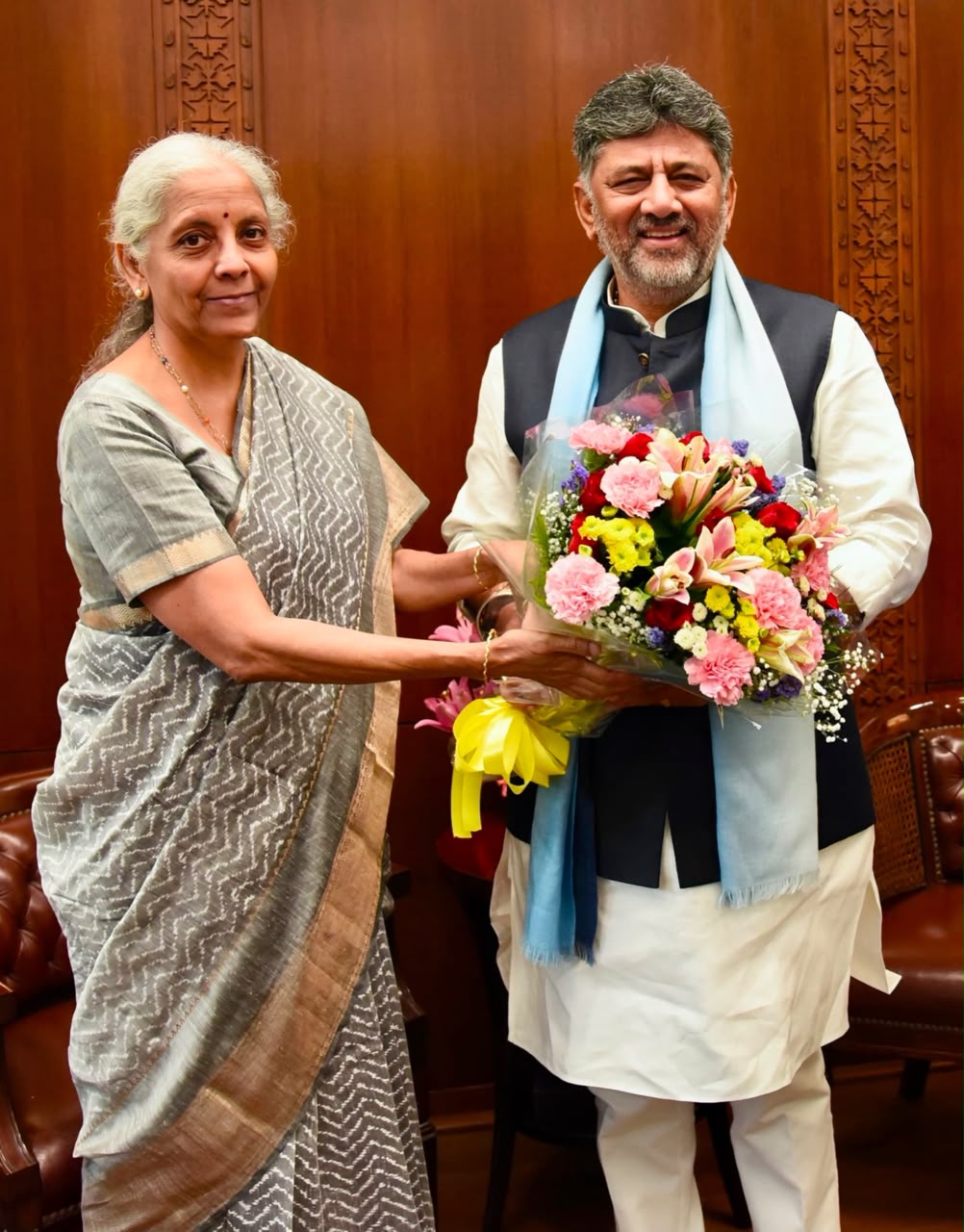 CM D.K. Shivakumar Seeks Enhanced Central Funding for Urban Infrastructure, Irrigation and Road Development in Karnataka
