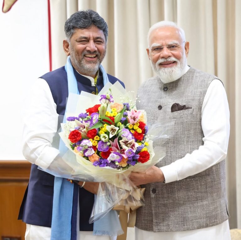 PM Modi Meets Karnataka CM DK Shivakumar; Bengaluru’s ₹26,000-Crore Wish List Tops 18-Point Demand Charter