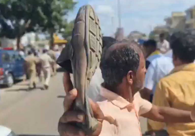 Slipper Allegedly Hurled at Karnataka Congress MLA Pradeep Eshwar During Chikkaballapur Procession; KPCC Condemns Incident