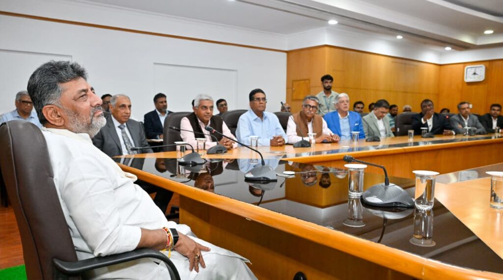 CREDAI Karnataka Delegation Meets CM D.K. Shivakumar, Congratulates Him on Assuming Office