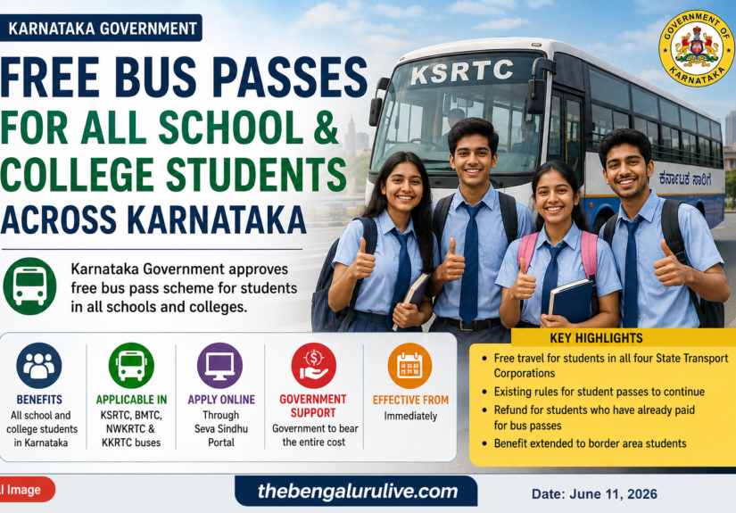 Karnataka Approves Free Bus Passes for All School and College Students Across State