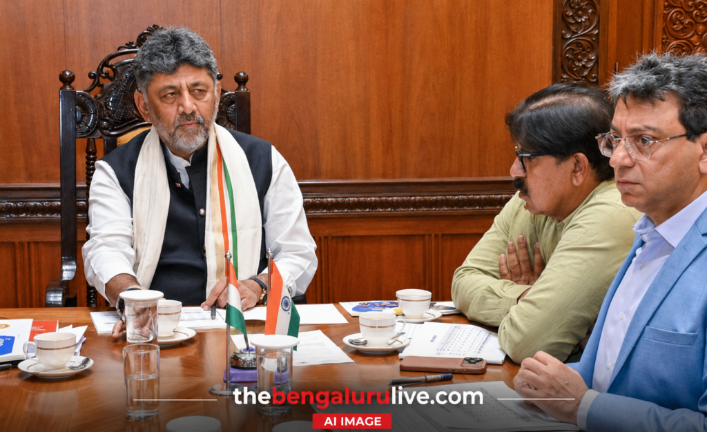Former Nirmala Sitharaman Aide Nakul S.S. Appointed Secretary to Karnataka Chief Minister D.K. Shivakumar; Rajendra Cholan Retains Key CM-Linked Roles 2 Chief Minister D.K. Shivakumar (left) during an official meeting with senior IAS officers Tushar Girinath, Additional Chief Secretary to the Chief Minister, and L.K. Atheeq, Finance Adviser to the Chief Minister, at Vidhana Soudha, Bengaluru.