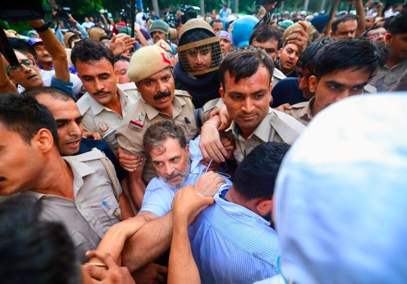 Congress Leaders Detained During Protest Outside PM Modi's Residence Over Examination Row