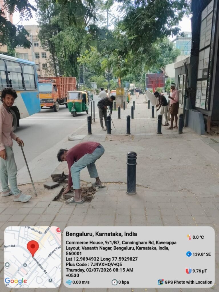 Greater Bengaluru Clears Encroachments from 202.7 km of Footpaths in Three Days; ₹70 Crore Footpath Repair Drive Begins