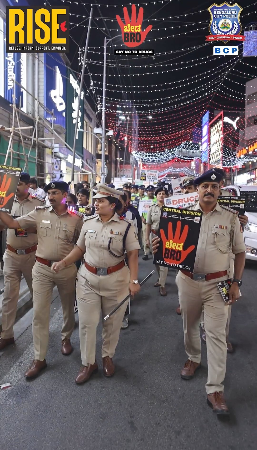 ‘Beda Bro’: Bengaluru Police Takes Anti-Drug Campaign to MG Road, Church Street; Citizens, Pubs Join Awareness Drive