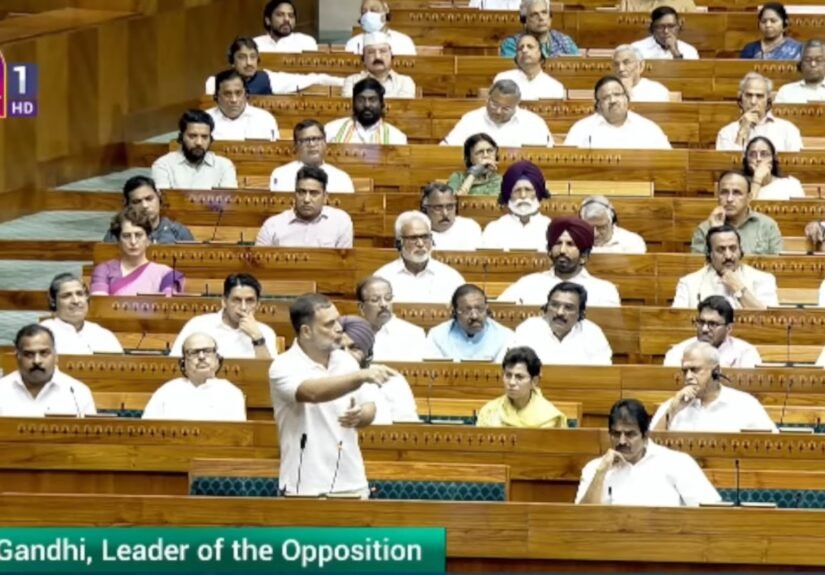 Rahul Gandhi Alleges RSS Influence Over Education System During Lok Sabha Debate