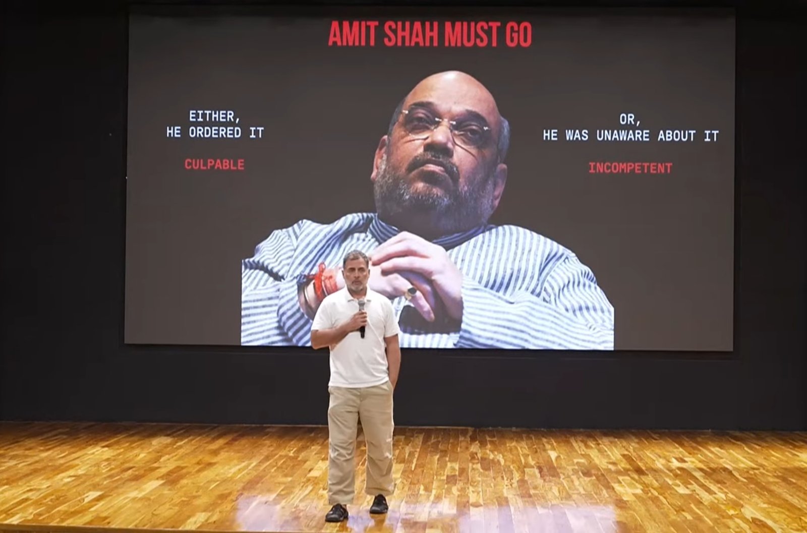 Rahul Gandhi Demands Amit Shah’s Resignation Over Alleged Police Action Against Student Protesters