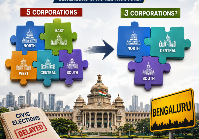Exclusive: Karnataka Govt Mulls Reducing Bengaluru’s Five Civic Corporations to Three Ahead of Polls