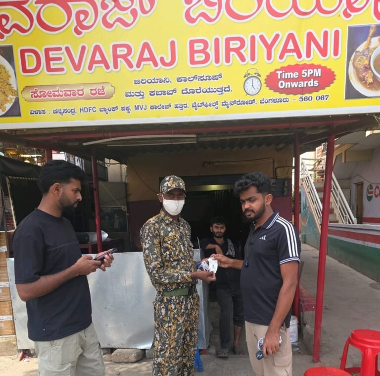 Bengaluru Biryani Shop Fined ₹5,000 for Dumping Waste on Roadside in Kadugodi
