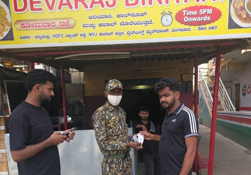 Bengaluru Biryani Shop Fined ₹5,000 for Dumping Waste on Roadside in Kadugodi