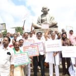 Congress Stages Protest at Vidhana Soudha, Accuses BJP of Disrupting Karnataka Legislature Proceedings