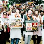 Karnataka Congress Protesters Accuse Centre of Favouring Subhash Chandra in Loan Settlement