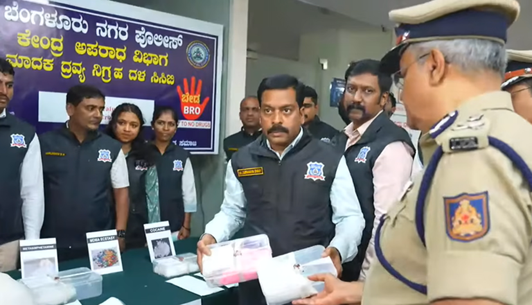 Bengaluru Police Seize Drugs Worth Over Rs 55 Crore in Citywide Operation, Arrest 39 Including Eight Foreign Nationals
