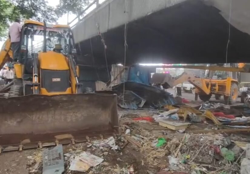 Victoria Hospital Compound Wall Encroachments Cleared as Bengaluru Central City Corporation Launches Major Demolition Drive at KR Market