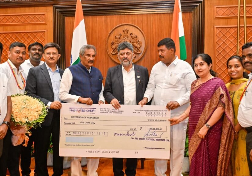 Mysore Electrical Industries Hands Over ₹1 Crore Interim Dividend to Karnataka Government