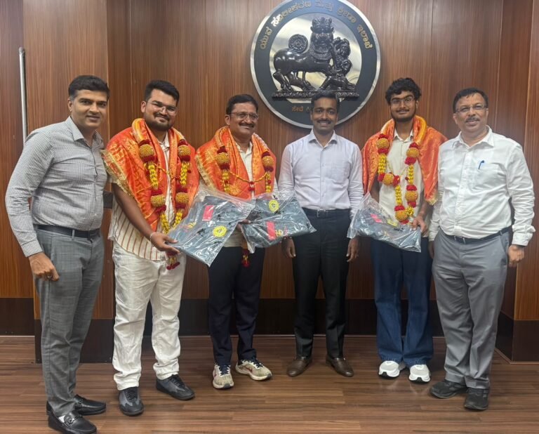 Kashmir to Kanyakumari Cycling Feat: Karnataka Sports Commissioner Anucheth Felicitates Satveer Rotti and Sons