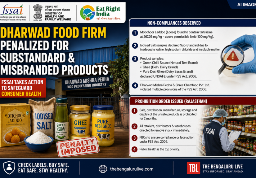 Dharwad Mishra Pedha Penalised Over Substandard Motichoor Laddoo; FSSAI Flags Excess Tartrazine