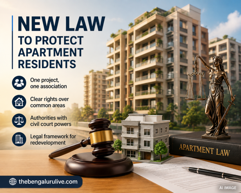Karnataka Apartment Bill Proposes One Association Per Project, 75% Consent Rule for Redevelopment