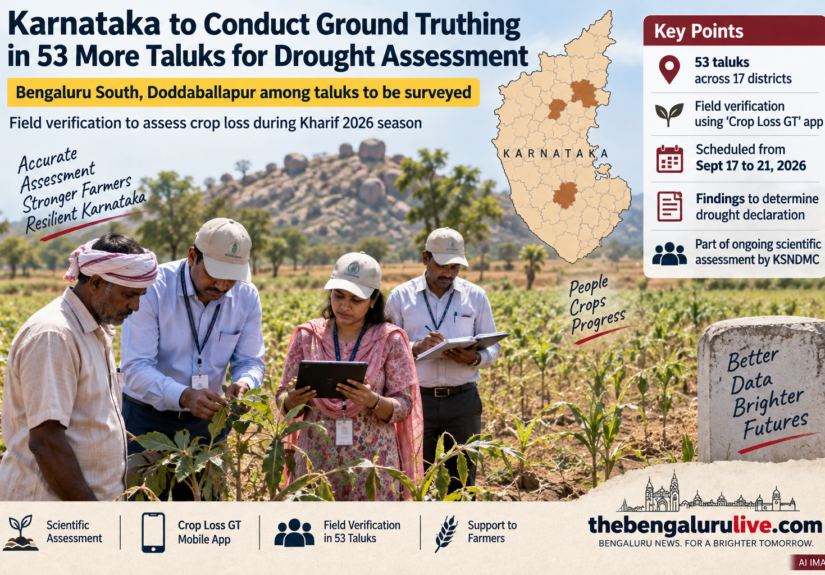 Karnataka Orders Ground Truthing in 53 More Taluks for Drought Assessment; Bengaluru South, Doddaballapur Among Areas to Be Surveyed