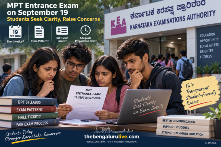 KEA MPT Entrance Exam on September 19 Draws Student Complaints Over Short Notice, Hall Tickets and Lack of Exam Details