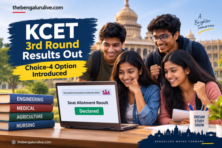 KCET 2026 Third-Round Provisional Seat Allotment Results Out; KEA Introduces Choice-4 Option for First Time