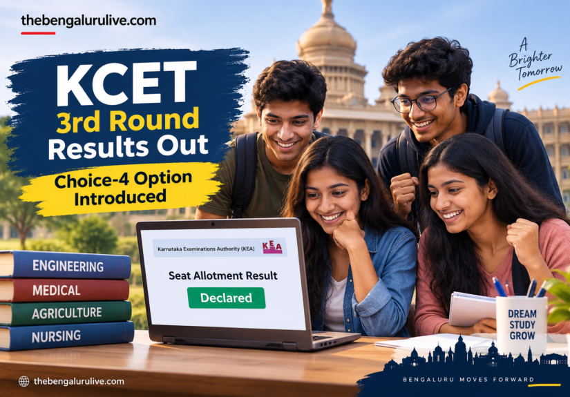 KCET 2026 Third-Round Provisional Seat Allotment Results Out; KEA Introduces Choice-4 Option for First Time