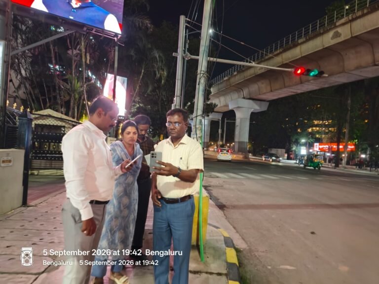 MG Road Streetlights Found Defunct in Bengaluru Central Inspection; Repairs, Six-Division Report Ordered