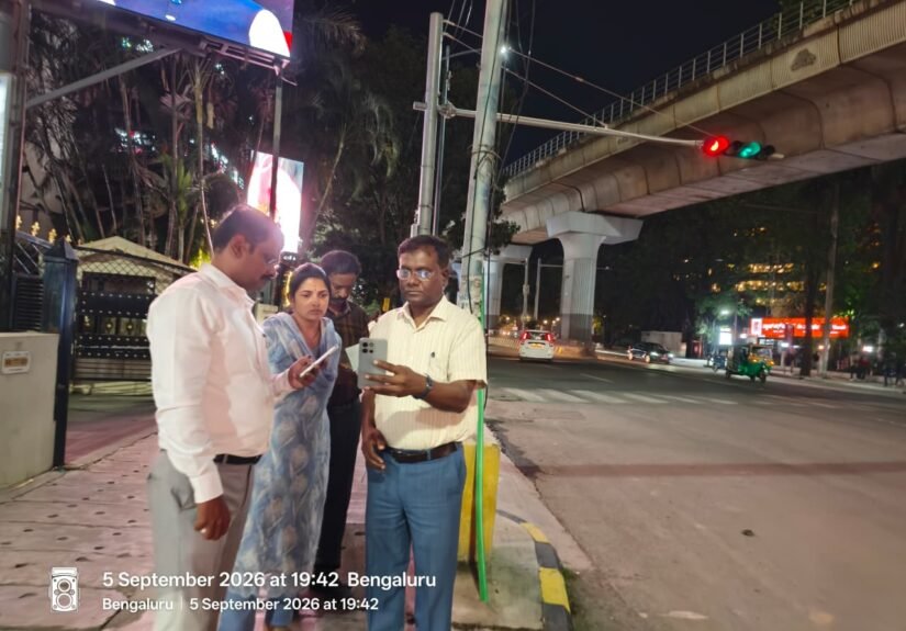 MG Road Streetlights Found Defunct in Bengaluru Central Inspection; Repairs, Six-Division Report Ordered