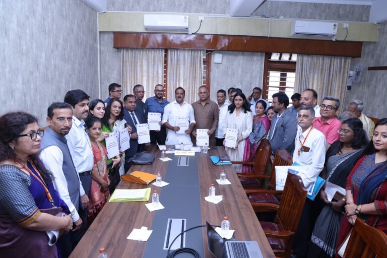 U T Khader and participants releasing Karnataka’s salt reduction action plan at Vidhana Soudha