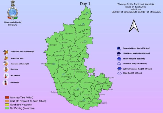 Southwest Monsoon Weak Over Karnataka; Bengaluru Stays Dry, Rain and Gusty Winds Likely From Monday