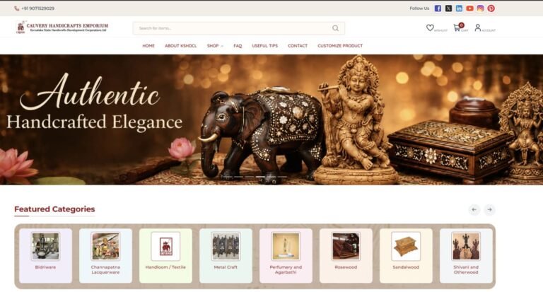 Cauvery Handicrafts Targets ₹5 Crore Annual Online Sales in Three Years; New E-Commerce Portal Planned for Ganesh Festival