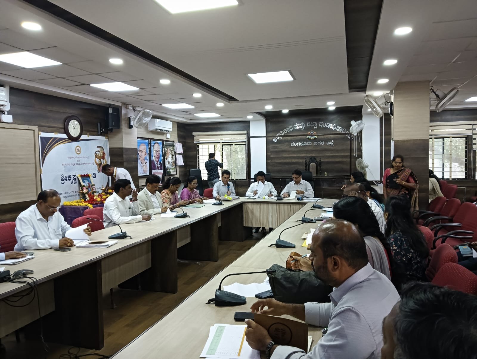 Bengaluru Urban District Officials Told to Address Drinking Water Problems Immediately; Prajaseva Andolana, Electoral Roll Review Discussed