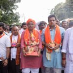 R Ashoka Leads Protest in T Narasipura Over Ganesh Procession Restrictions, Demands Inspector’s Suspension