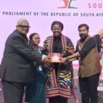 Karnataka Legislature Delegation Presents ‘A Brochure on Karnataka’ to South African Speaker Thoko Didiza at 69th Commonwealth Parliamentary Conference