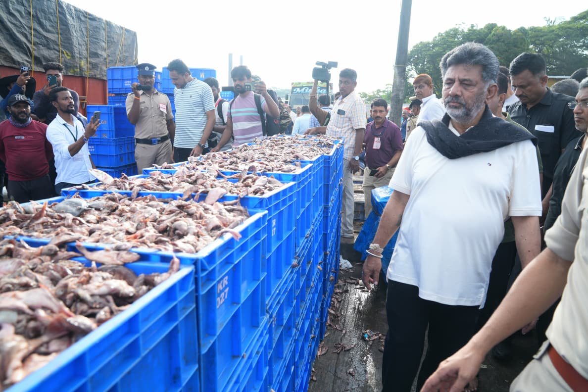 DK Shivakumar Orders Probe After Mangaluru Fishing Harbour Trade Halted During Surprise 6 AM Visit; Warns Officials of Suspension