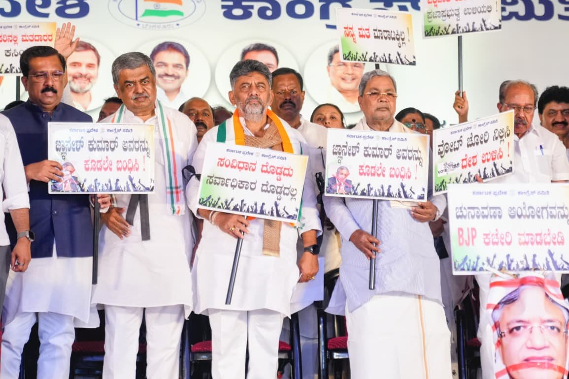 DK Shivakumar Accuses Election Commission of Being ‘Partner in Vote Theft’, Demands SIR Be Scrapped and Fresh Revision Held