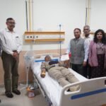 A donor receives an appreciation certificate during the blood donation camp at Divisional Railway Hospital, Bengaluru.