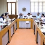 Ministers and officials at the joint Home and Transport departments review meeting in Bengaluru