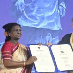 President Droupadi Murmu presents the Dadasaheb Phalke Award to veteran Bengaluru actor Anant Nag