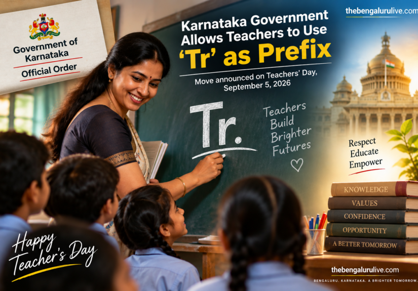 Karnataka Allows Teachers to Use ‘Tr’ Prefix Before Names From Teachers’ Day 2026