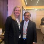 K. Govindaraj with IOC president Kirsty Coventry