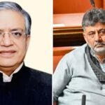 Gyanesh Kumar and D K Shivakumar in separate file photographs