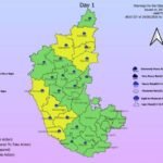 IMD Karnataka district rainfall warning map valid September 24–25, 2026