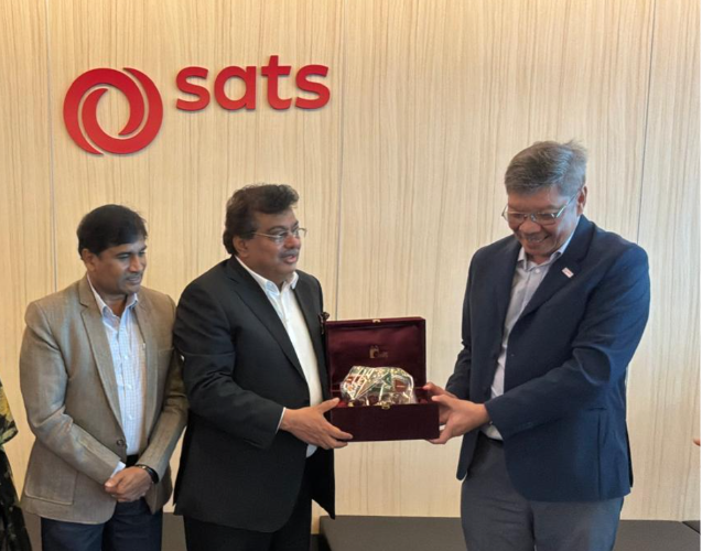 M B Patil at the SATS meeting in Singapore