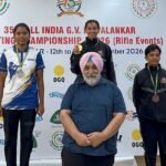 Medallists at the All India GV Mavalankar Shooting Competition