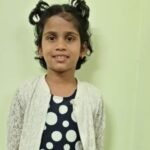 Pavithra, pictured in the official appeal to trace her parents