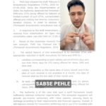 Raghav Chadha discusses prepaid mobile plans, with a TRAI notice visible in the background