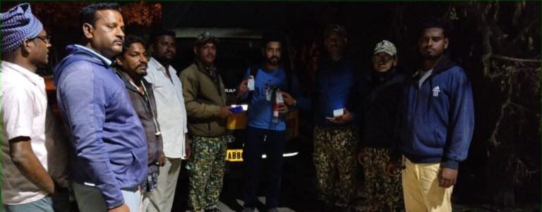 Bengaluru East City Corporation team during action against illegal waste dumping in KR Pura