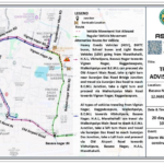 Official traffic diversion map for Basava Nagar Main Road closure from October 10